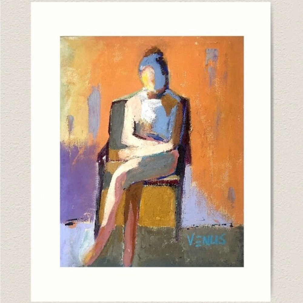 MORNING FIGURE 16x20 Art Print Figurative Expressive Woman Female Portrait